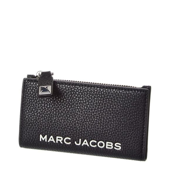 Marc Jacobs Medium Leather Flat Wallet, Black - Picture 3 of 4